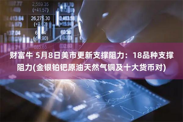 财富牛 5月8日美市更新支撑阻力：18品种支撑阻力(金银铂钯原油天然气铜及十大货币对)