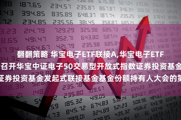 翻翻策略 华宝电子ETF联接A,华宝电子ETF联接C: 关于以通讯方式召开华宝中证电子50交易型开放式指数证券投资基金发起式联接基金基金份额持有人大会的第二次提示性公告